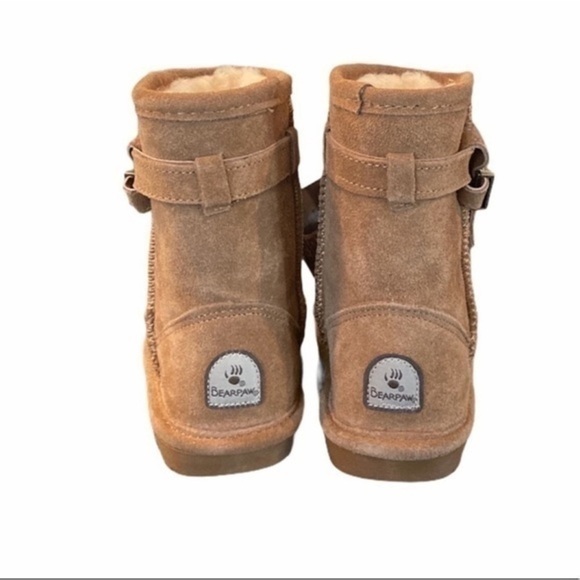 Bearpaw Suede Sherpa Val Toddler Boots NWOT Sz 7 - Picture 5 of 6